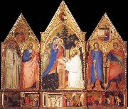 Matteo Di Pacino St.Bernard-s Vision of the Virgin with Saints oil painting on canvas